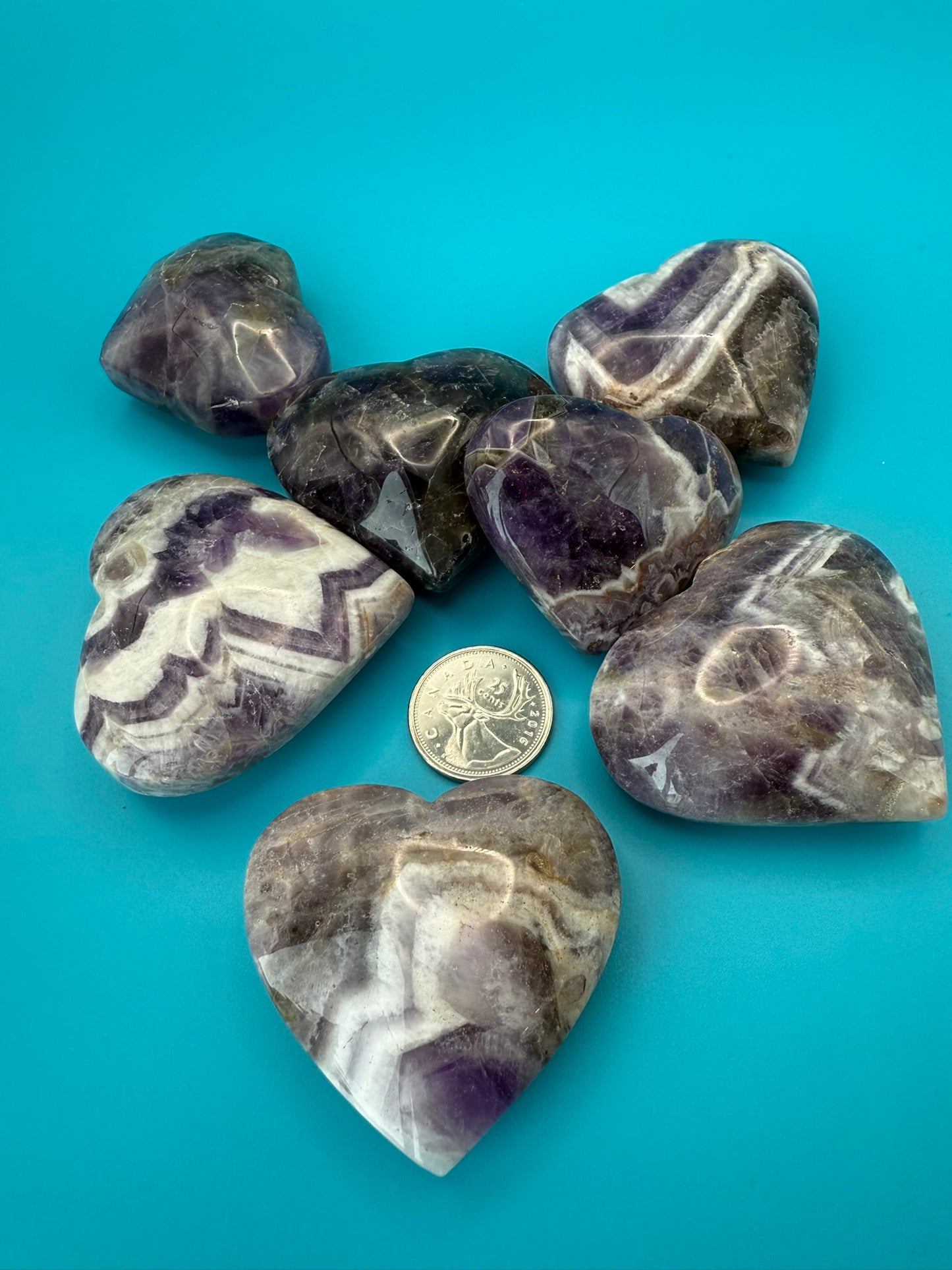 Dream Amethyst Hearts