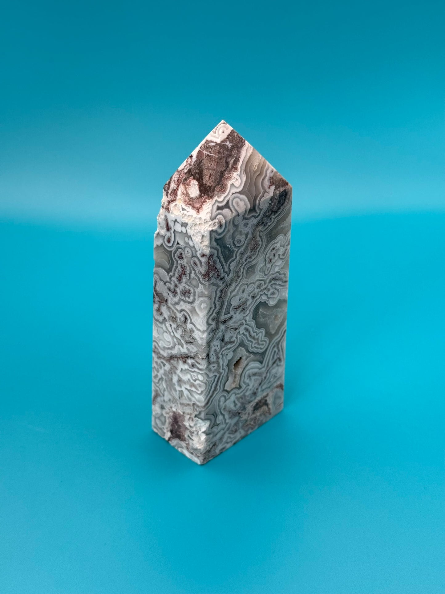 Crazy Lace Agate Tower - Statement