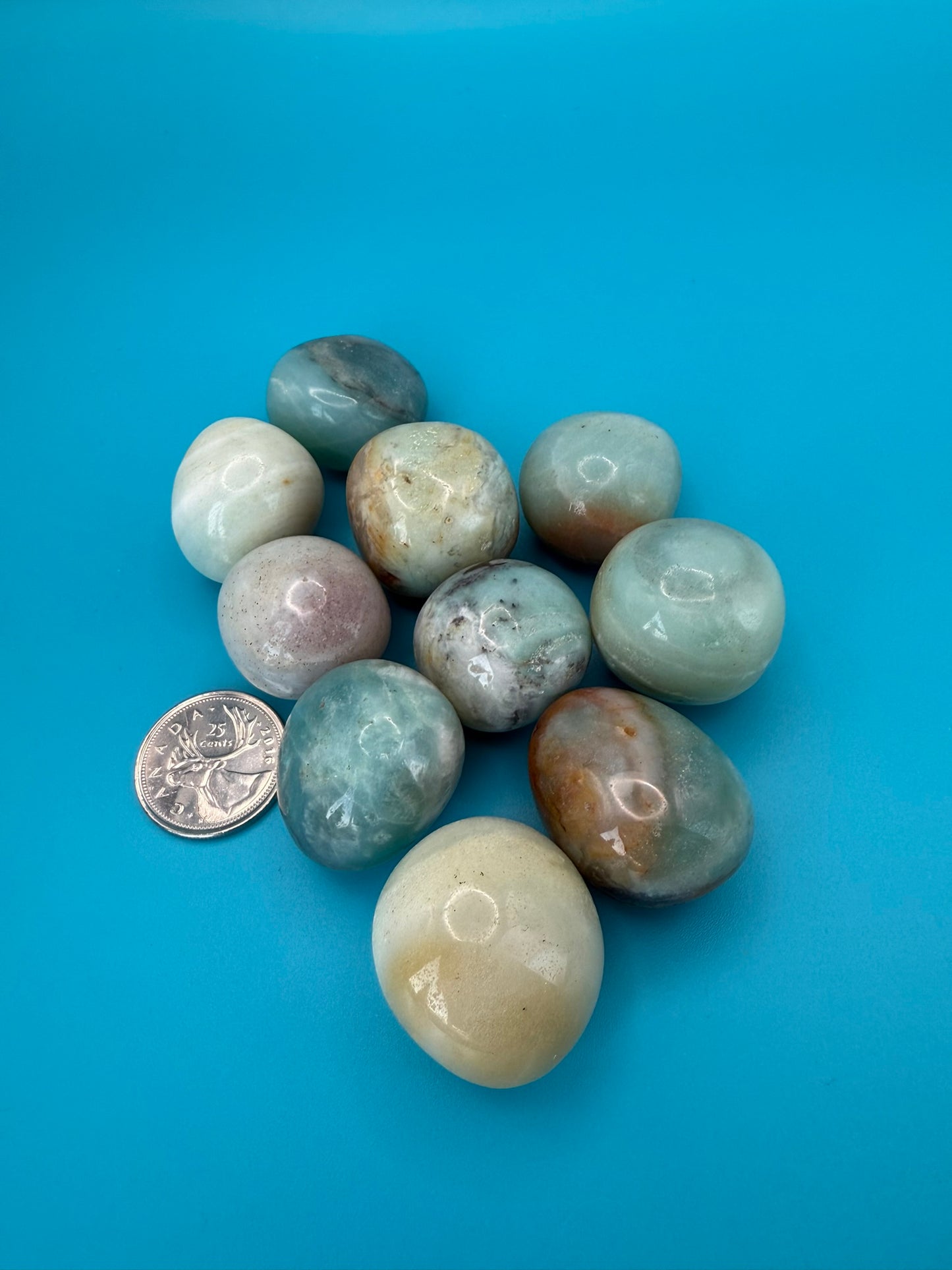 Amazonite Bubble Tumbles