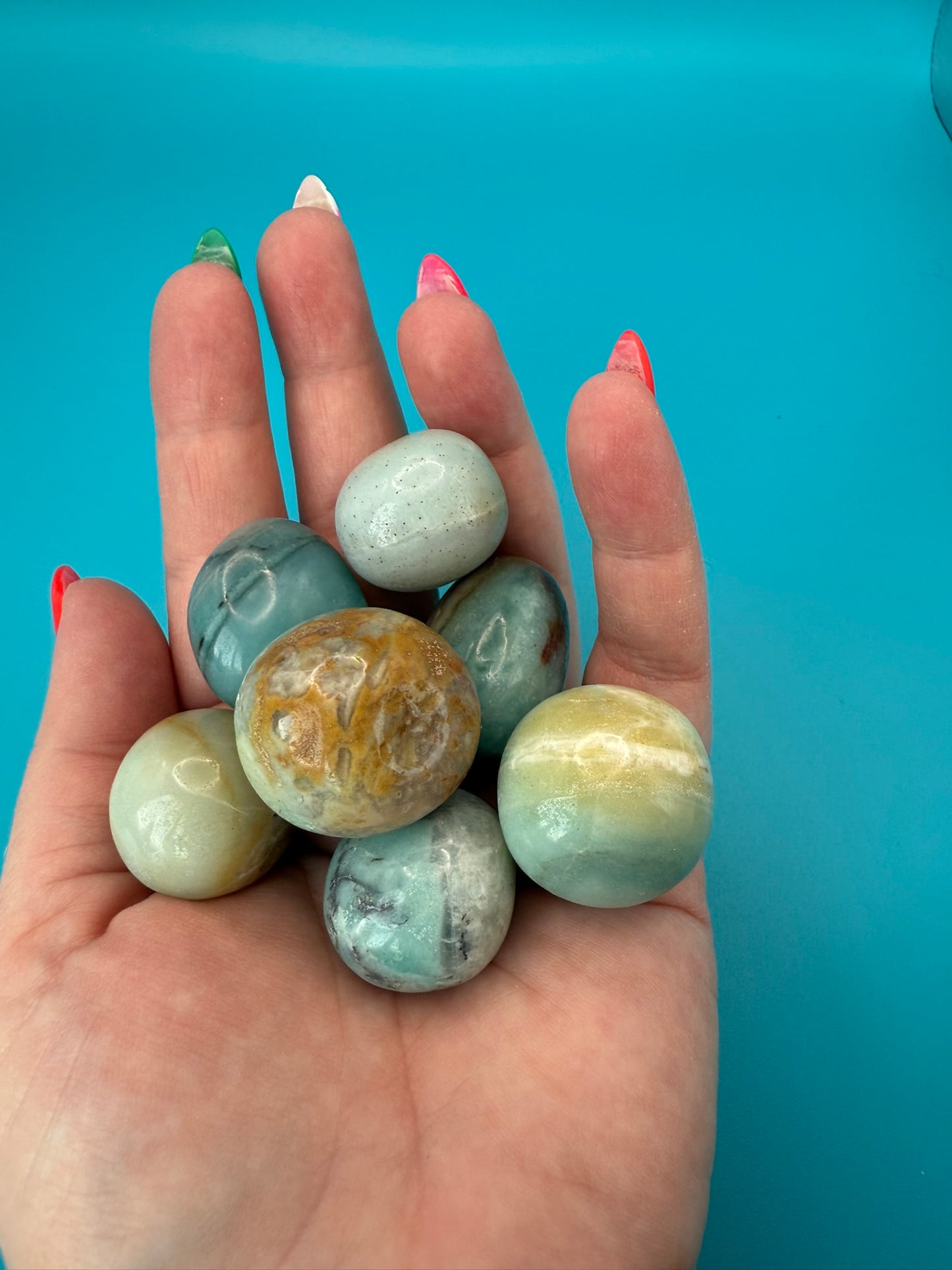 Amazonite Bubble Tumbles