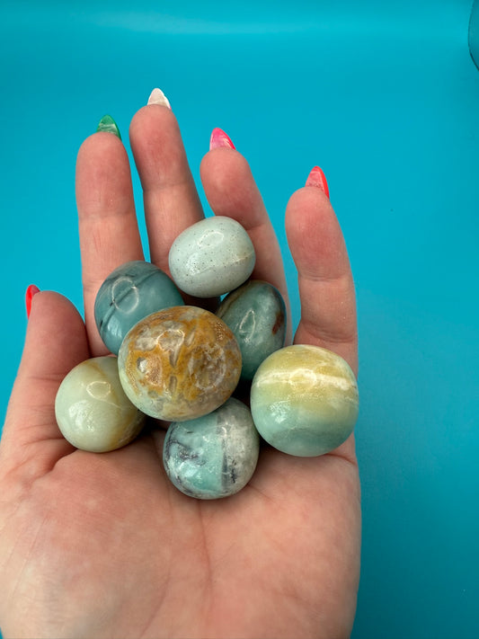 Amazonite Bubble Tumbles