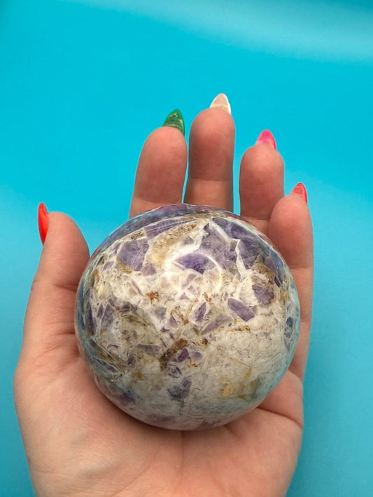 LG Chevron Amethyst Sphere #2