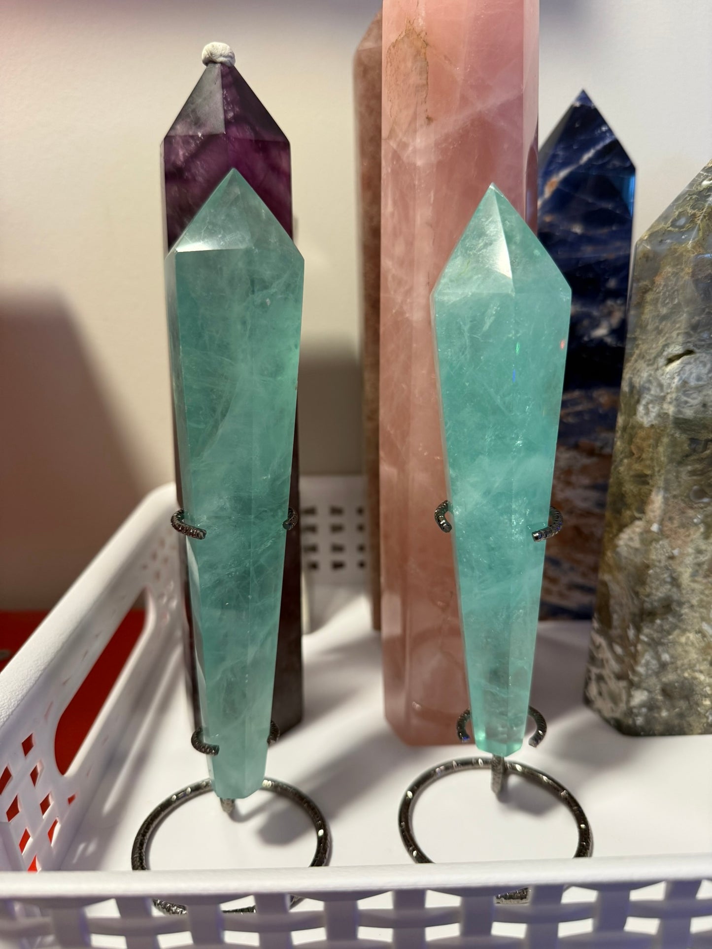 Baja Blast Fluorite Wand - Statement
